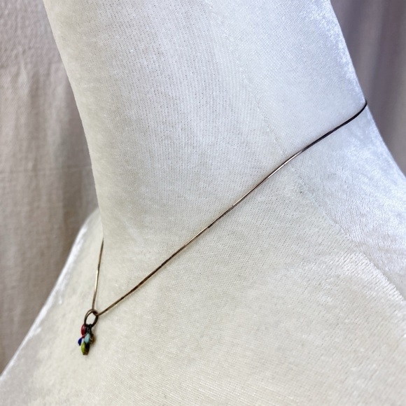 Retired Silpada Sterling Multi Stoned Butterfly Necklace - Picture 2 of 7